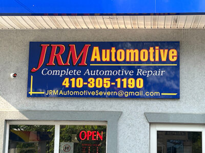 JRM Automotive sign